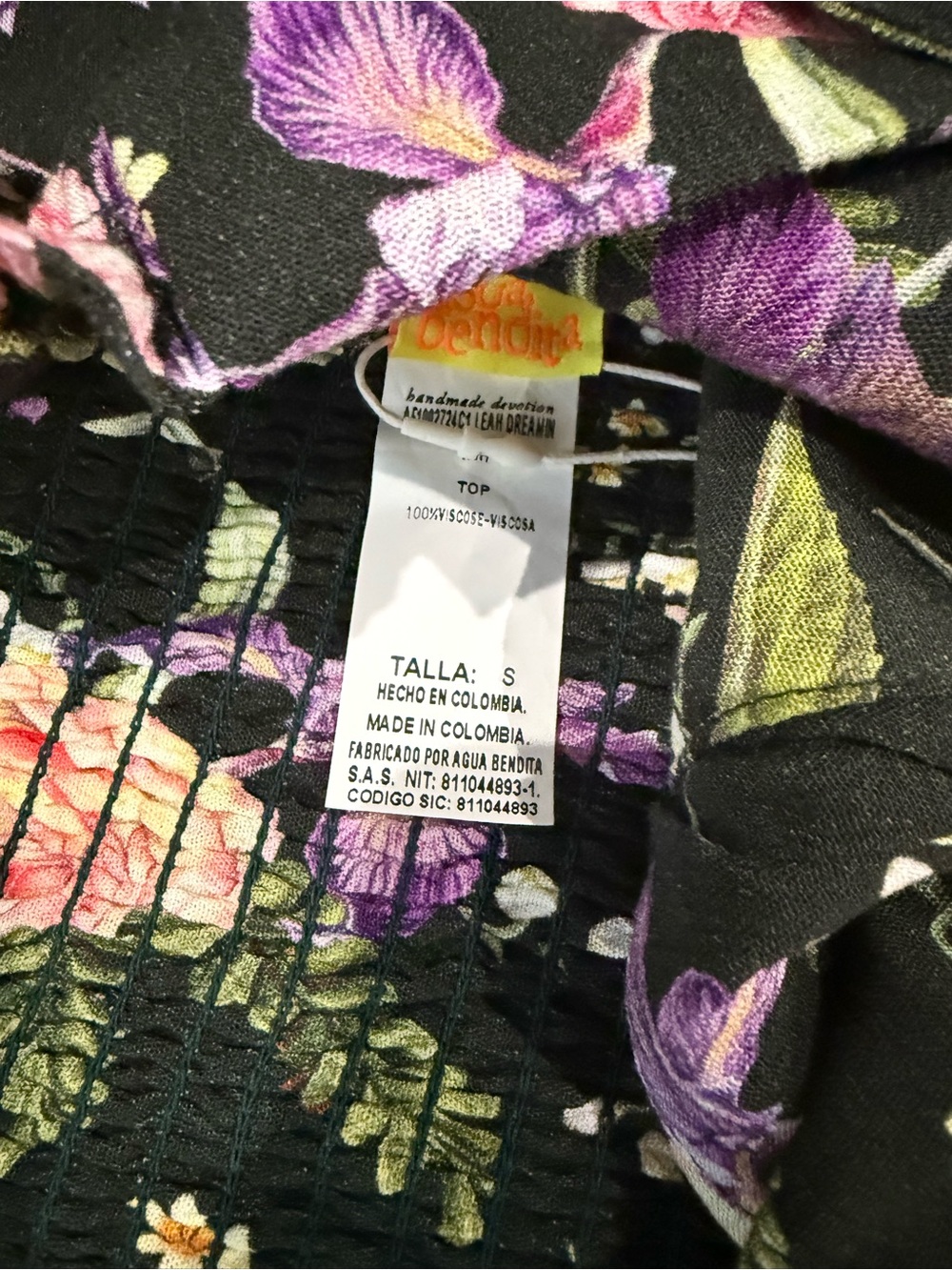 Avis Bendita floral set - cropped tank with flowy wide leg pants - NWT (S/M) - Picture 6 of 9